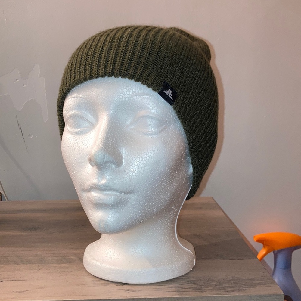 Green beanie